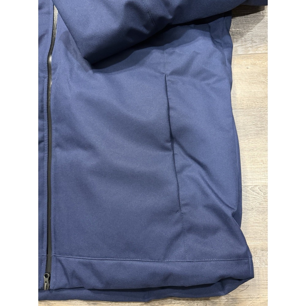 Nike 550 Down Hooded Sideline Navy Blue Football Parka Jacket NFL Team Issue M - Picture 3 of 13